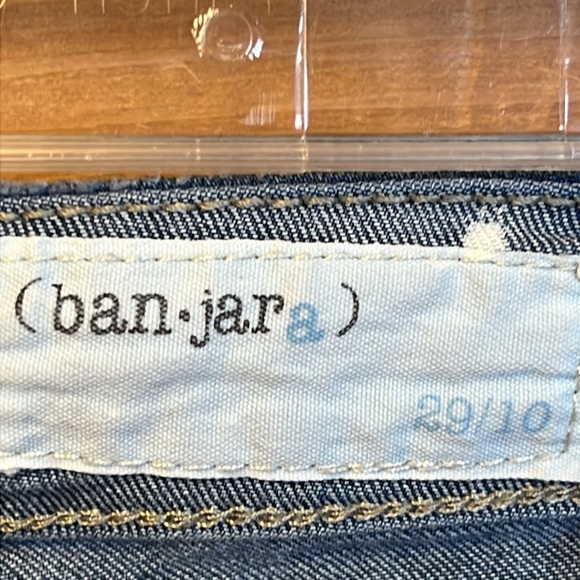 Banjara ban-jar-a Jeans denim Women's 29/10 Embroidered straight leg open hem - Picture 5 of 9